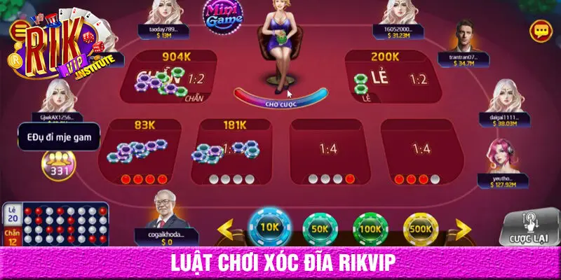Luật chơi xóc đĩa rikvip